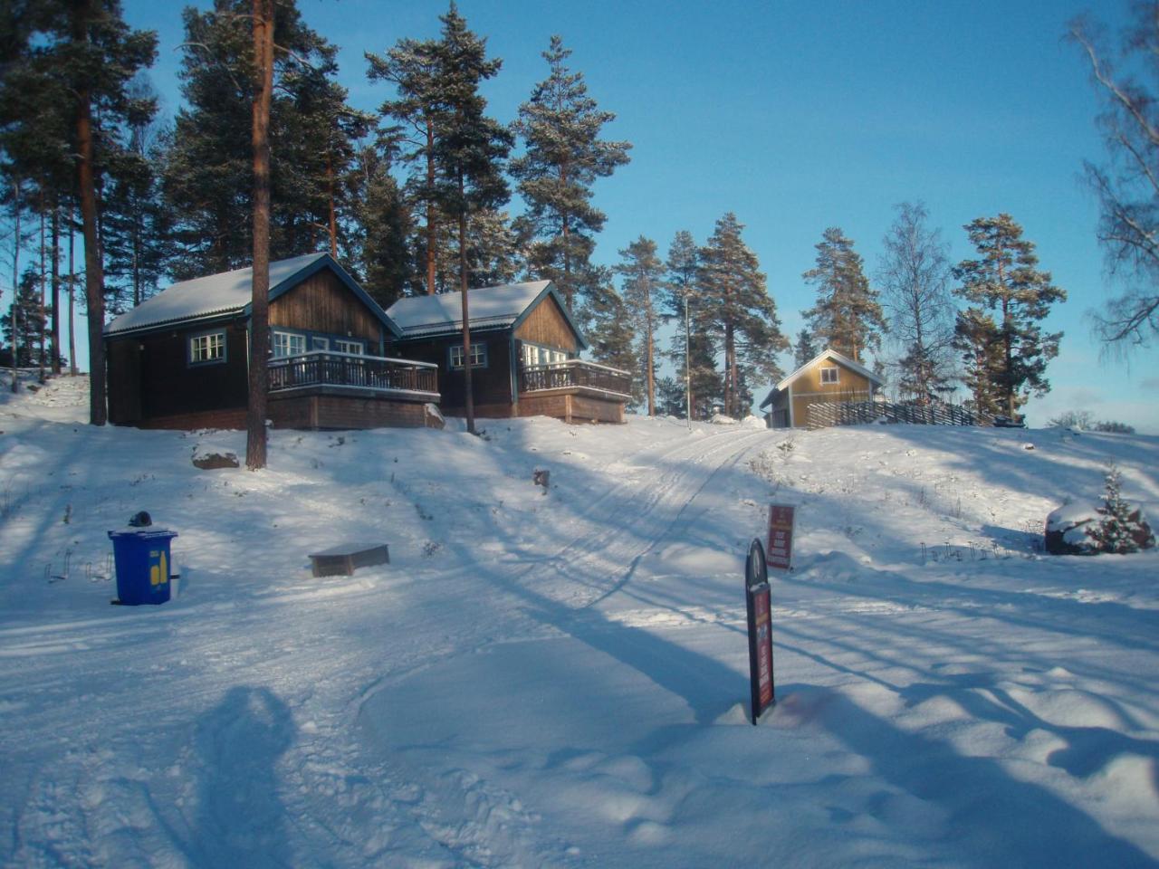 Falun Strandby Fraemby Udde Villa Bagian luar foto